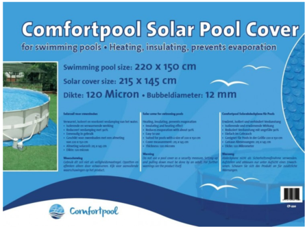 Solar Zwembad Afdekdeken voor 220x150cm detail