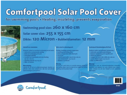 Solar Zwembad Afdekdeken voor 260x160cm details