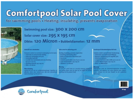 Solar Zwembad Afdekdeken voor 300x200cm detail